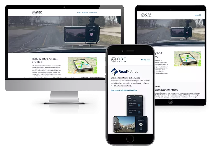 CRF Strategy website on various devices